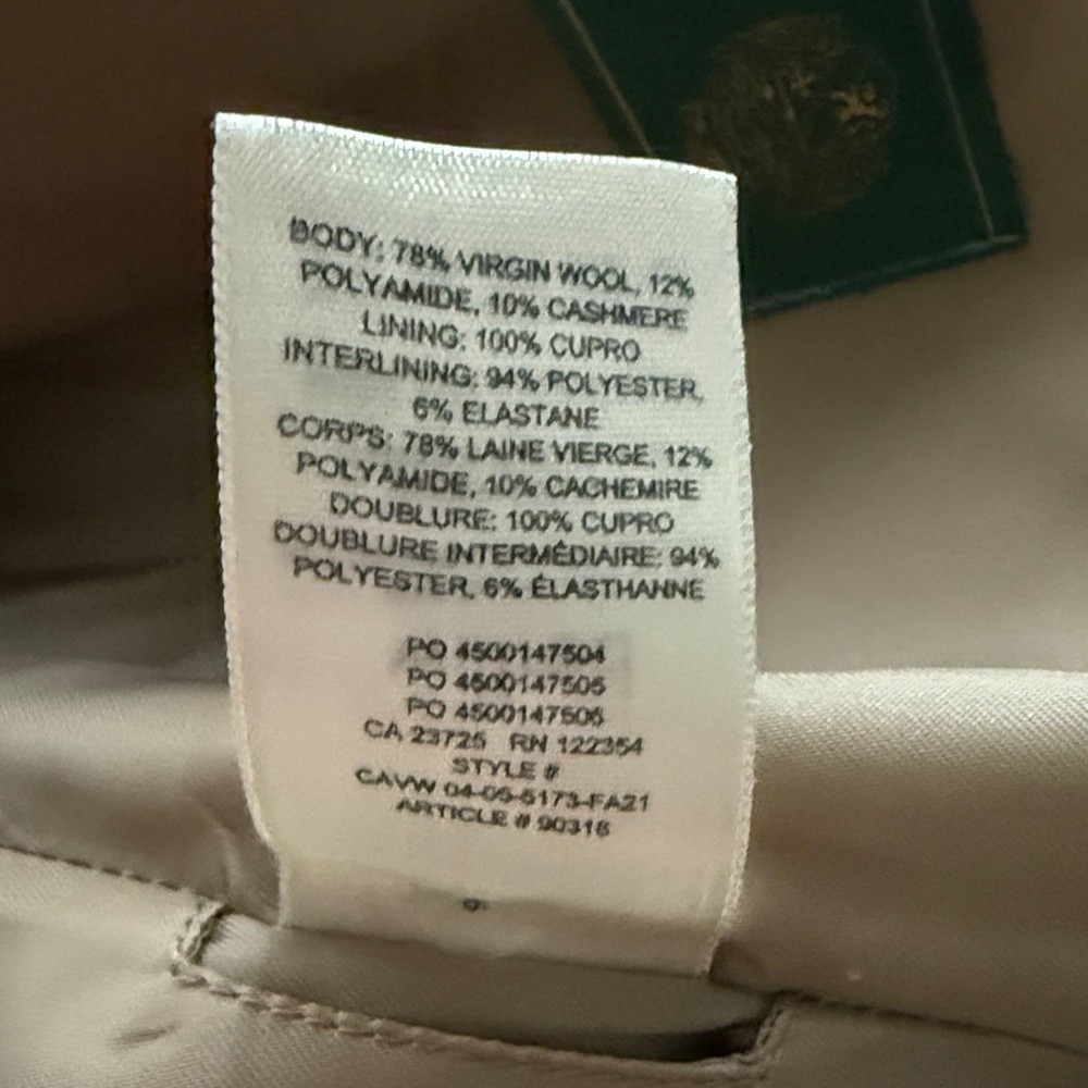 Stylish Tan Overcoat - Picture 7 of 7